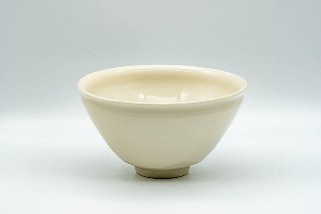 Japanese Matcha Bowl - Teiichi Oketani 定一桶谷 White Shiro Tenmoku Kyo-yaki Chawan - 250ml