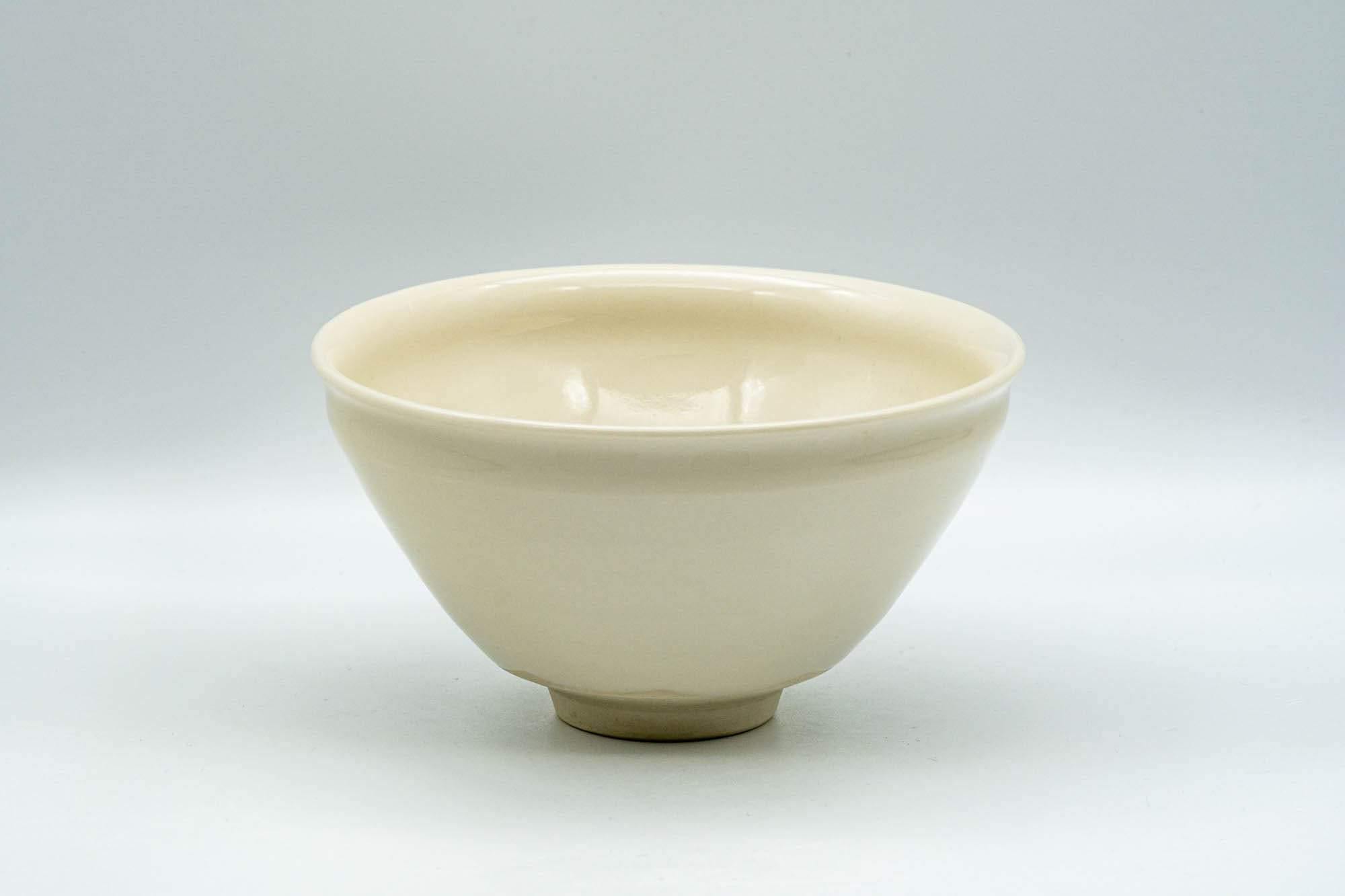 Japanese Matcha Bowl - Teiichi Oketani 定一桶谷 White Shiro Tenmoku Kyo-yaki Chawan - 250ml