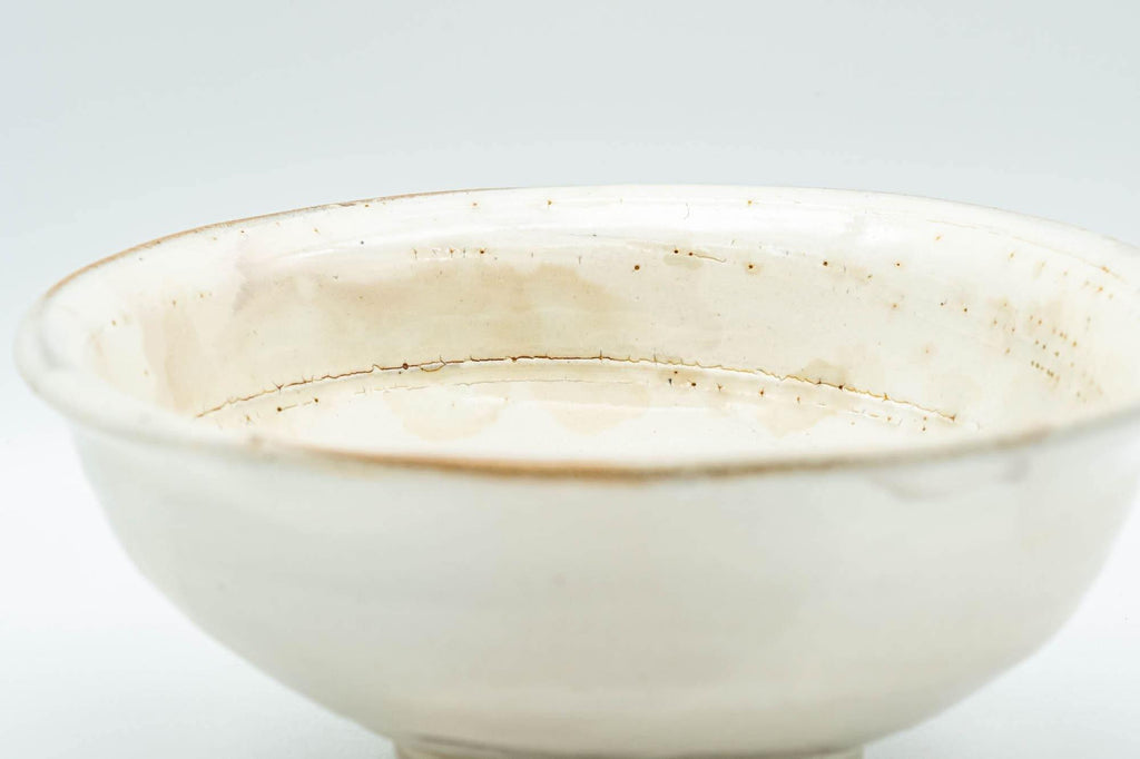 Japanese Bowl - Milky White Hira-gata Kohiki Summer Chawan - 250ml