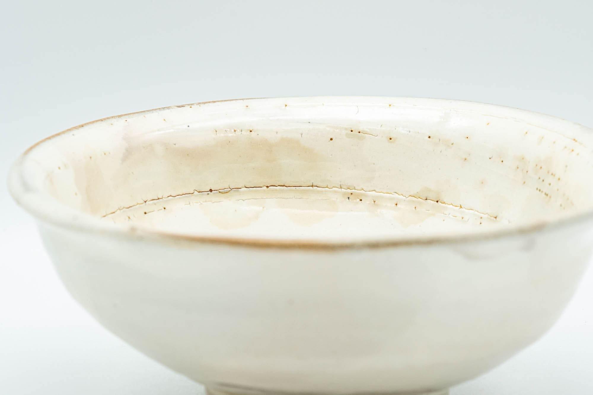 Japanese Bowl - Milky White Hira-gata Kohiki Summer Chawan - 250ml