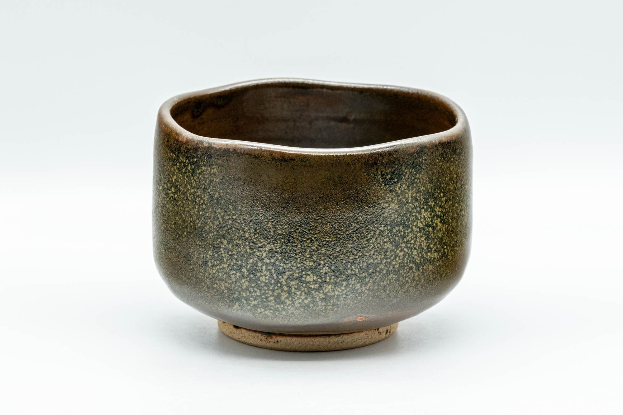 Japanese Matcha Bowl - Gold-flecked Glazed Hantsutsu-gata Chawan - 300ml