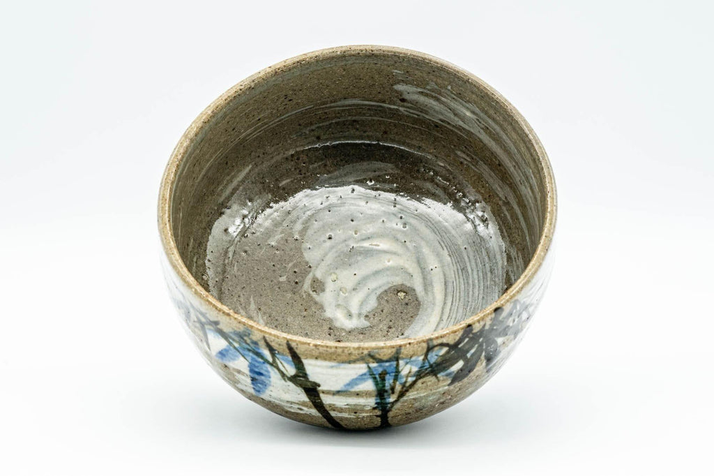 Japanese Matcha Bowl - Brushed Chawan with Bamboo Motif  - 350ml