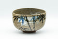 Japanese Matcha Bowl - Brushed Chawan with Bamboo Motif  - 350ml