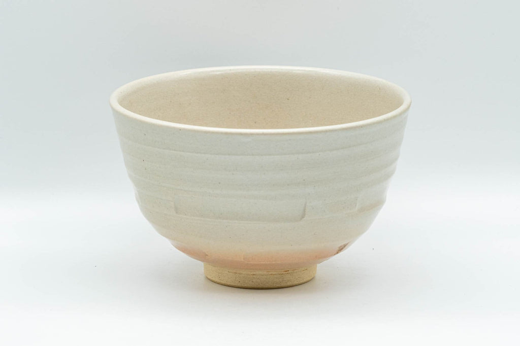 Japanese Matcha Bowl - Spiral Carvings Kyo-yaki Chawan 晴香 - 350ml