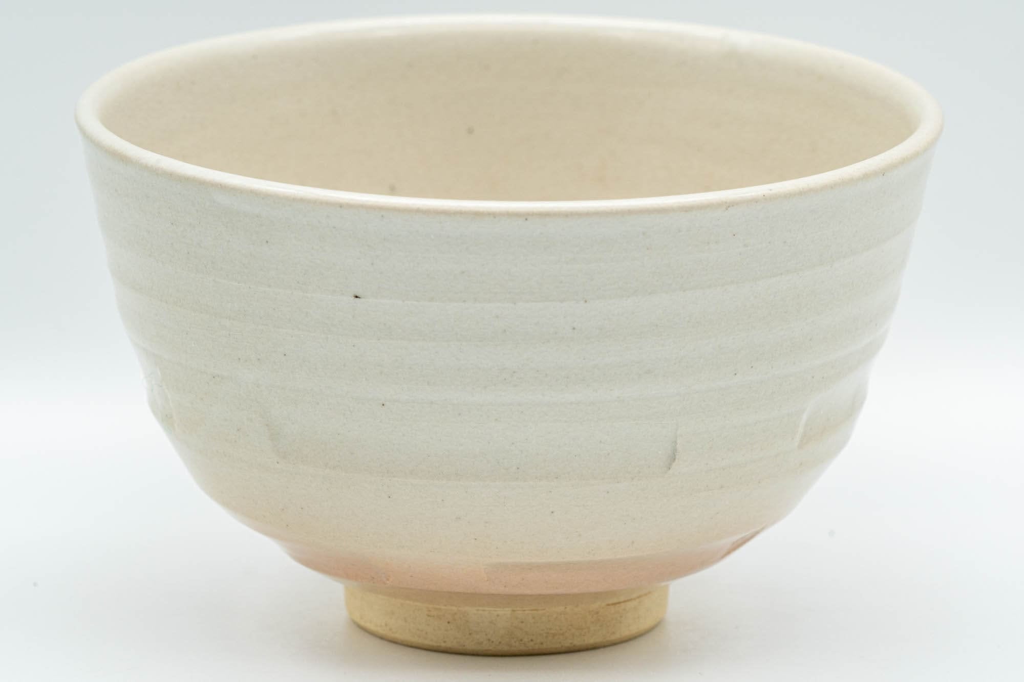 Japanese Matcha Bowl - Spiral Carvings Kyo-yaki Chawan 晴香 - 350ml