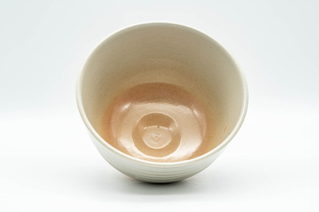 Japanese Matcha Bowl - Spiral Carvings Kyo-yaki Chawan 晴香 - 350ml