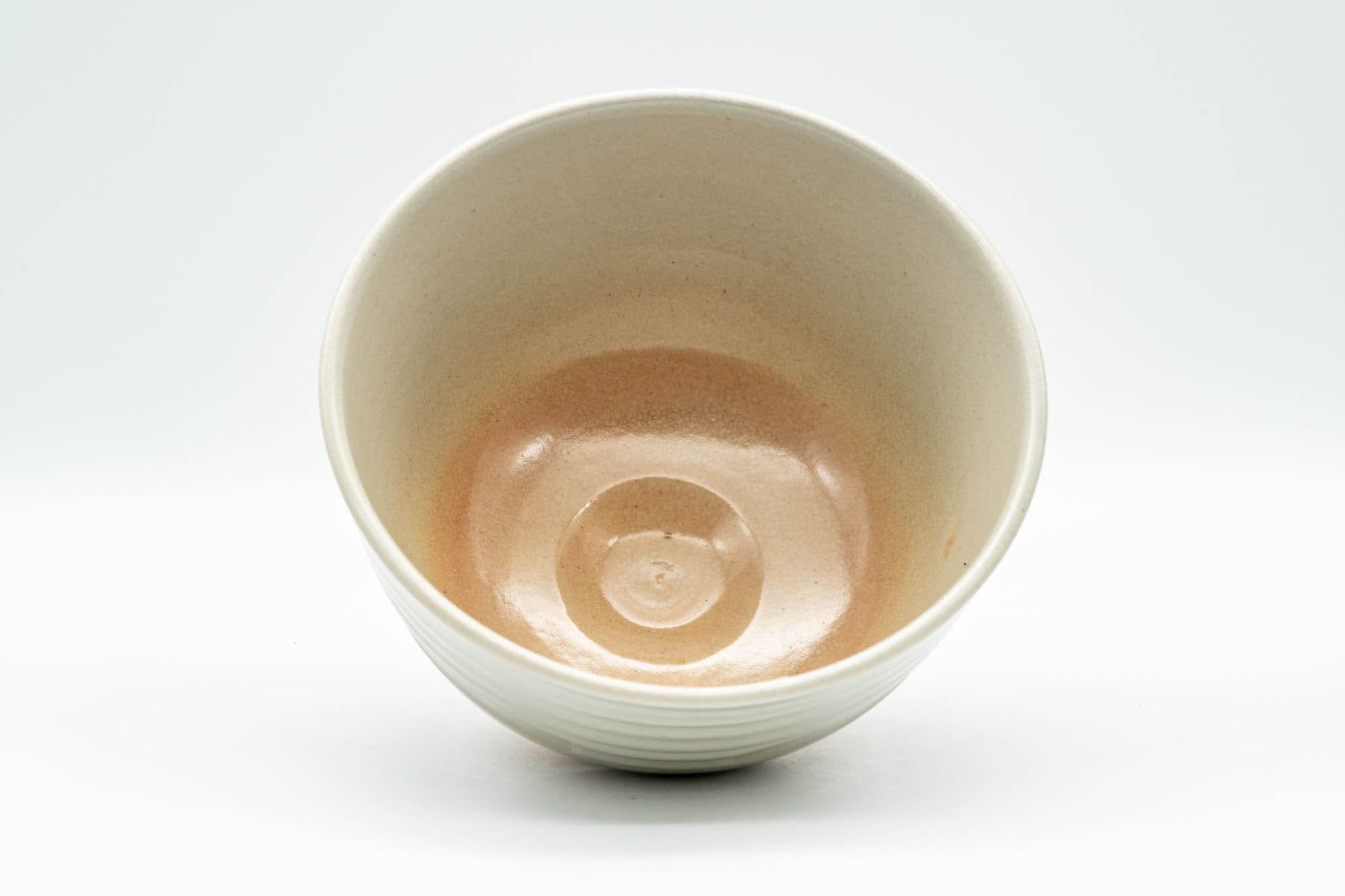 Japanese Matcha Bowl - Spiral Carvings Kyo-yaki Chawan 晴香 - 350ml