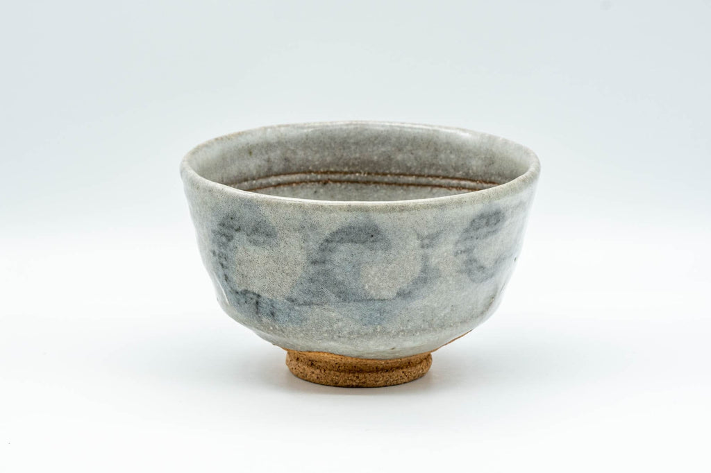 Japanese Matcha Bowl - Grey Swirling Ido-gata Chawan - 350ml