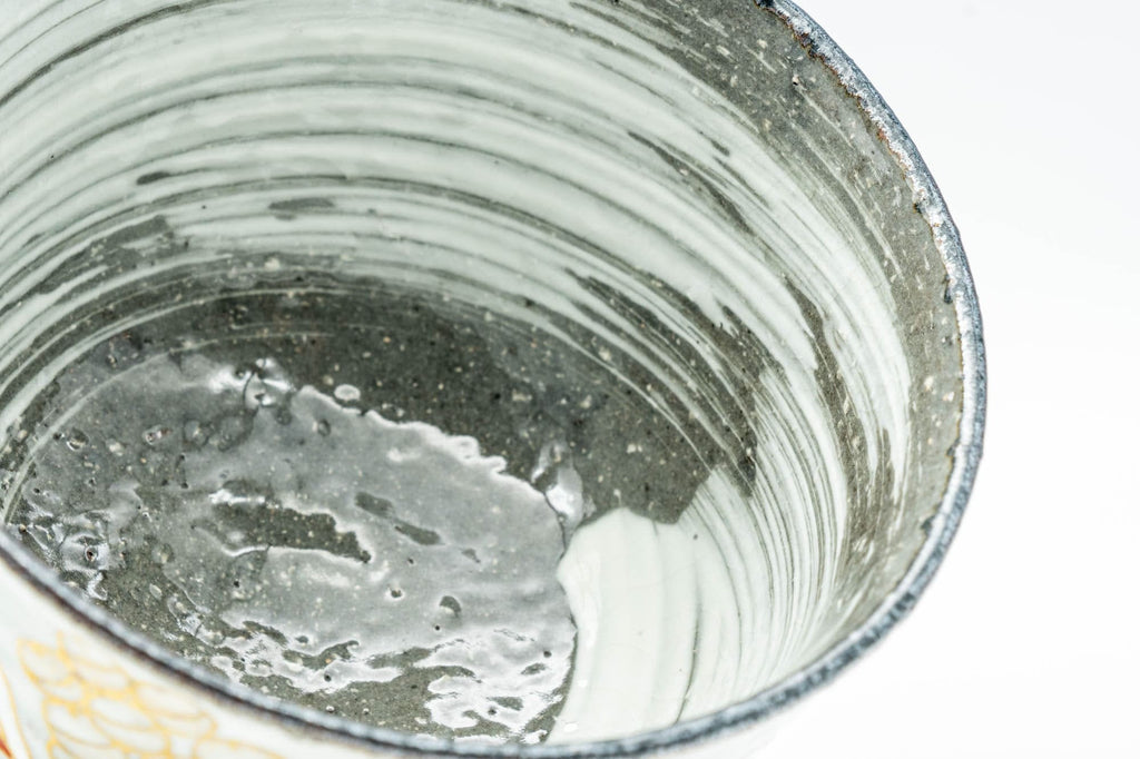 Japanese Matcha Bowl - Handbell Design Kyo-yaki Chawan - 350ml