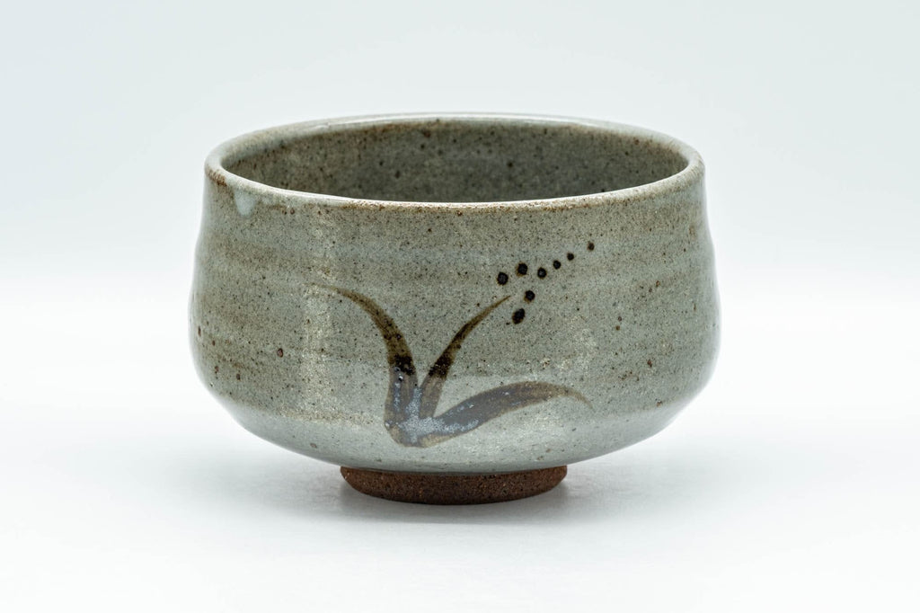 Japanese Matcha Bowl - Floral Hantsutsu-gata Chawan - 450ml