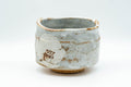 Japanese Matcha Bowl - Tall Yuzuhada Shino Glazed Hantsutsu-gata Chawan - 600ml