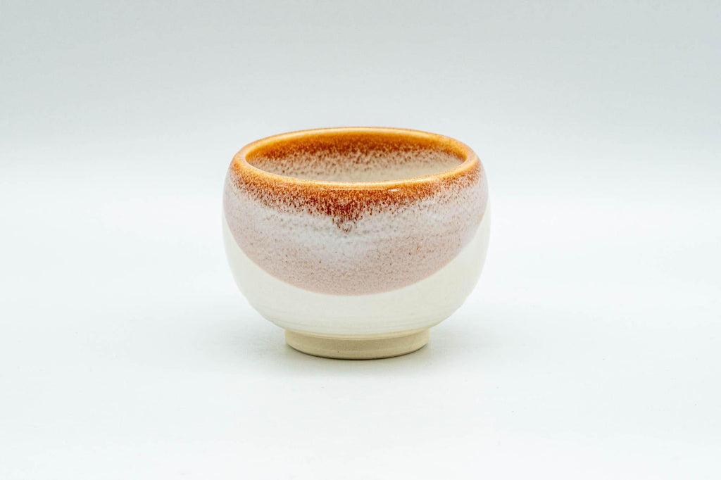 Japanese Teacups - Set of 4 Pink Sakura Nagashi Wa-nari Guinomi - 40ml