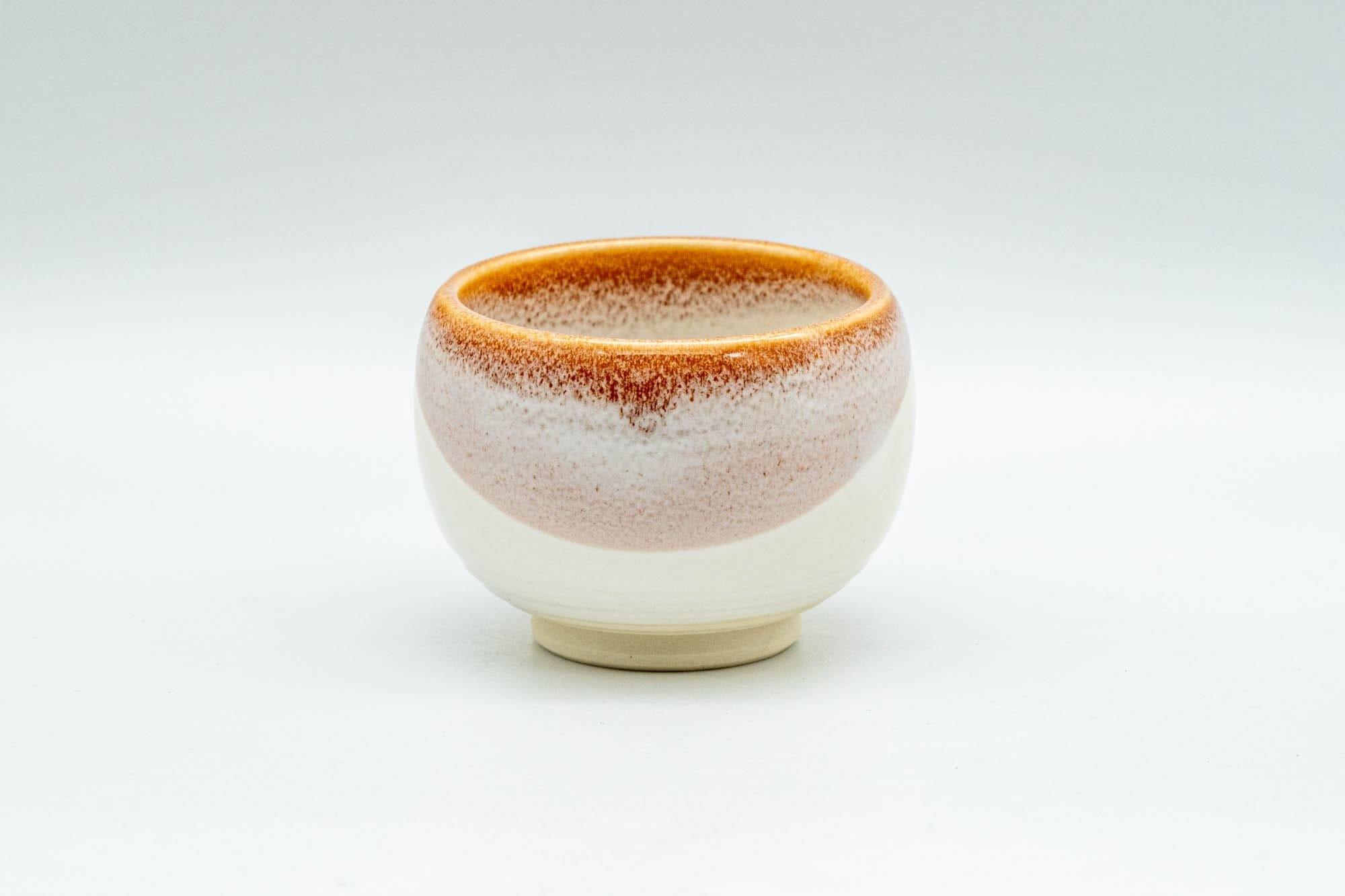 Japanese Teacups - Set of 4 Pink Sakura Nagashi Wa-nari Guinomi - 40ml