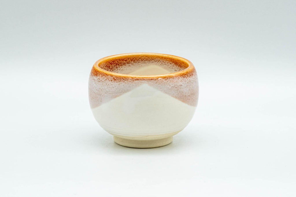 Japanese Teacups - Set of 4 Pink Sakura Nagashi Wa-nari Guinomi - 40ml