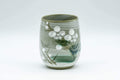 Japanese Teacup - Green Floral Yunomi - 180ml