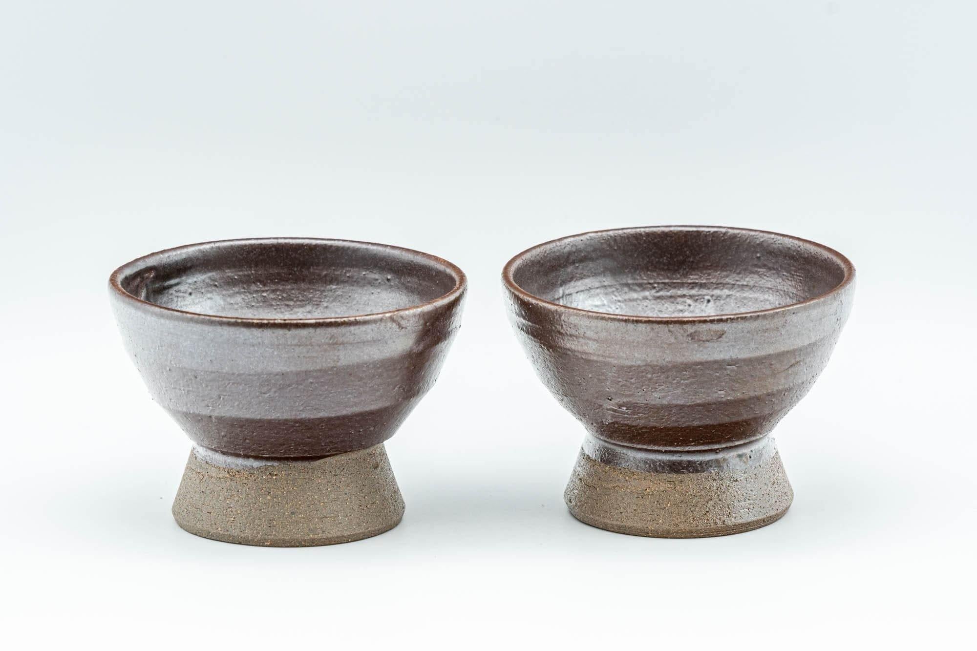 Japanese Teacups - Pair of Sori-gata Guinomi  - 30ml