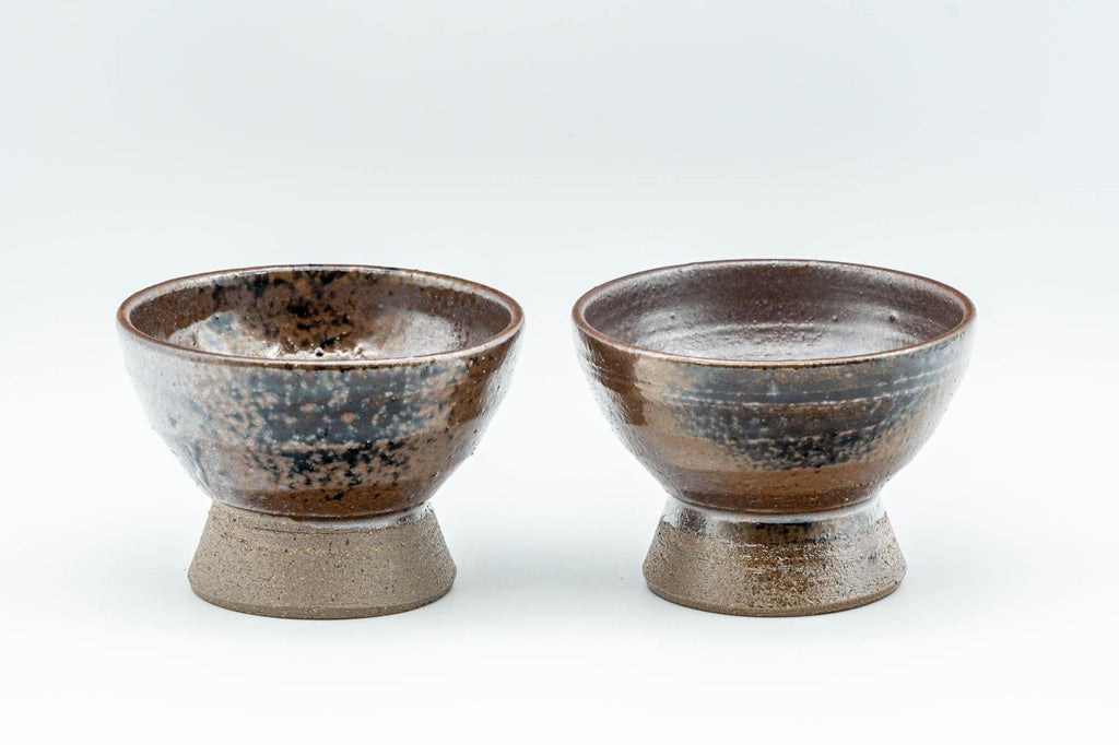 Japanese Teacups - Pair of Sori-gata Guinomi  - 30ml