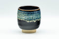 Japanese Teacup - Black Hare's Fur Drip-Glazed Yunomi - 120ml