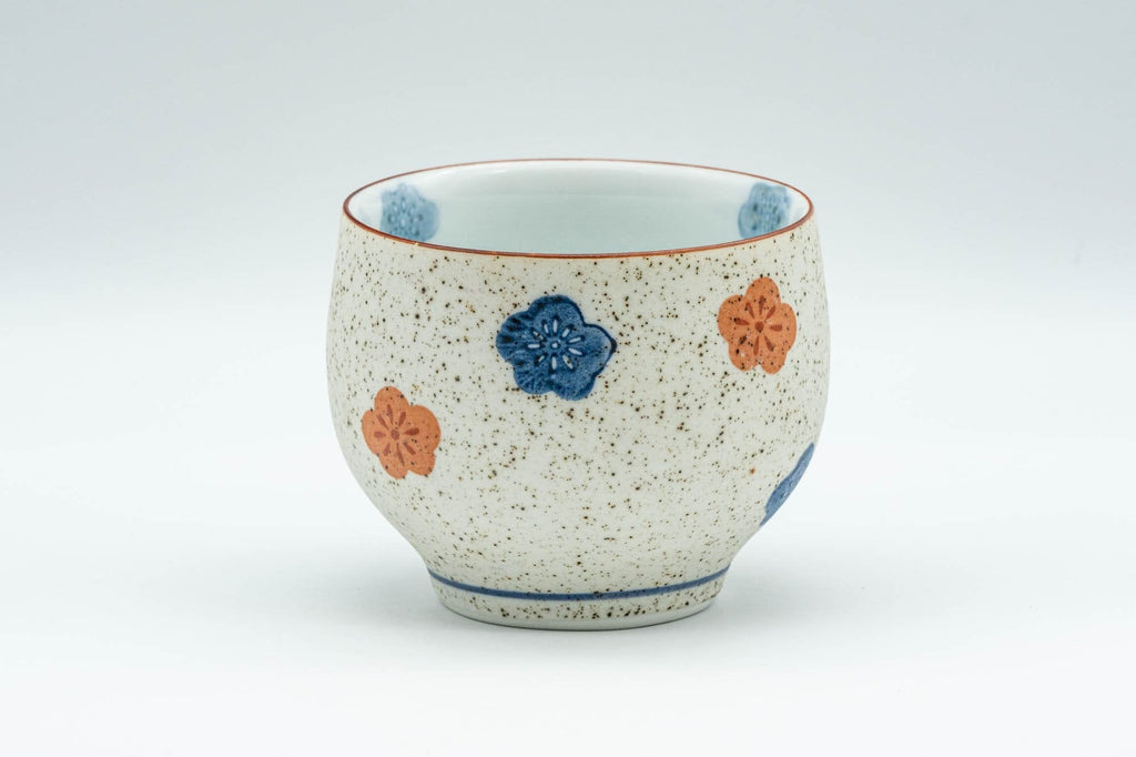 Japanese Teacup - Floral Arita-yaki Porcelain Yunomi - 150ml