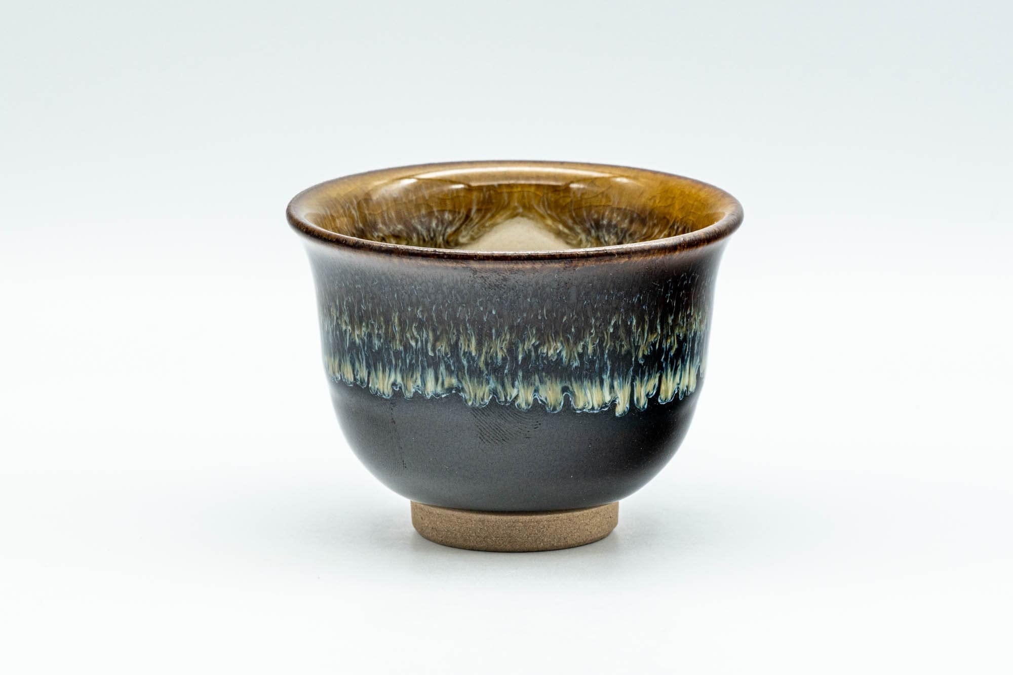 Japanese Teacups - Set of 5 Drip-Glazed Yunomi - 80ml