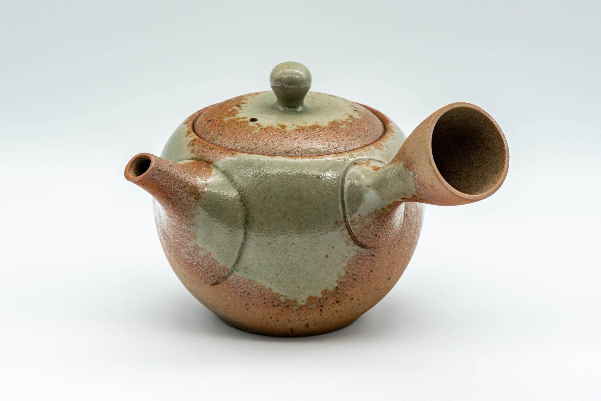Japanese Kyusu - Green Ash Glazed Stoneware Teapot - 300ml