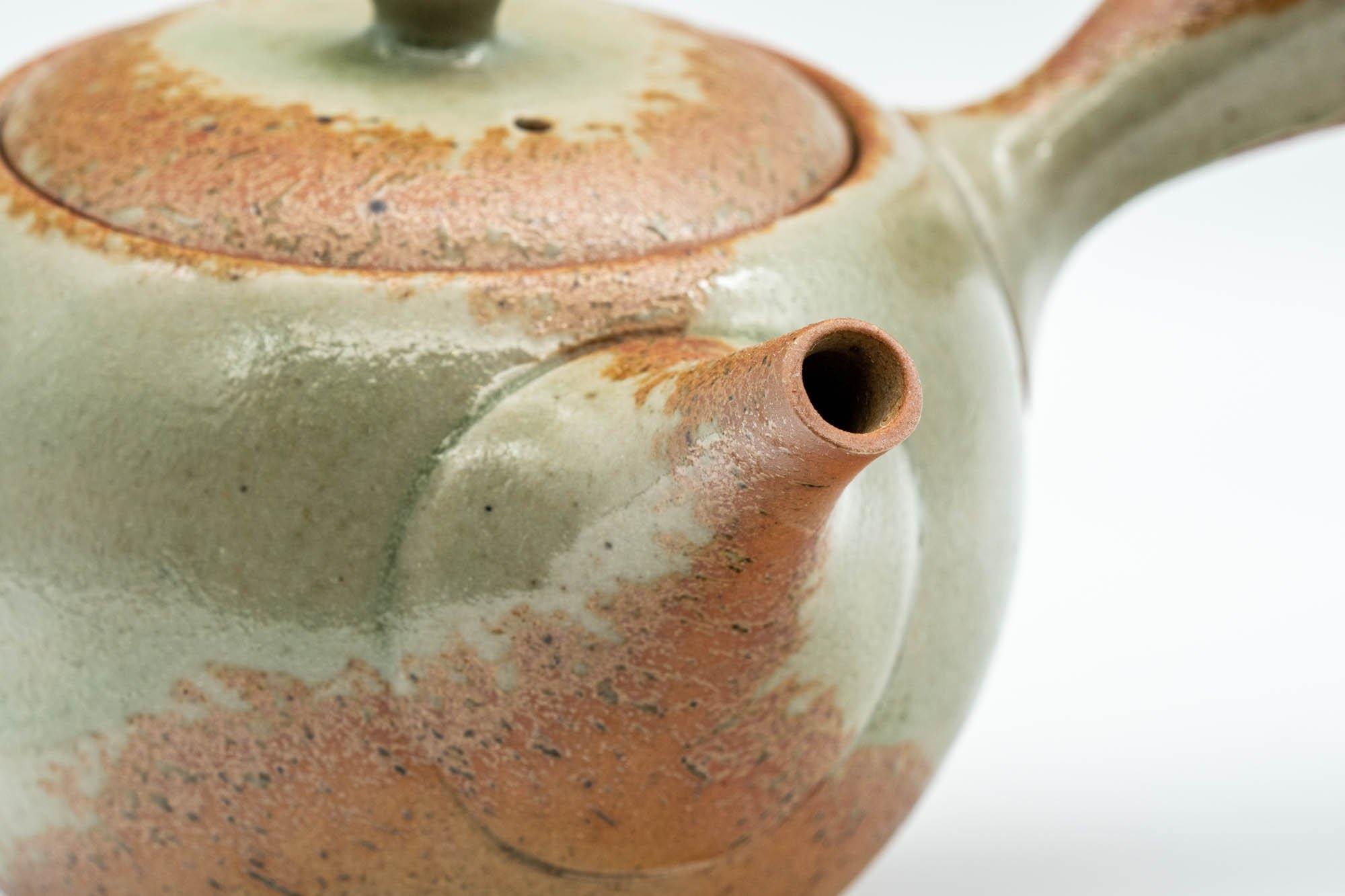 Japanese Kyusu - Green Ash Glazed Stoneware Teapot - 300ml