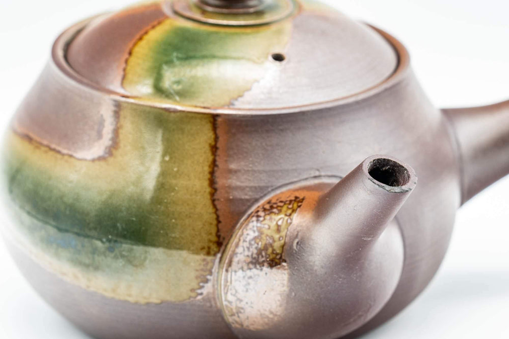 Japanese Kyusu - Ash Glazed Banko-Yaki Teapot - 275ml