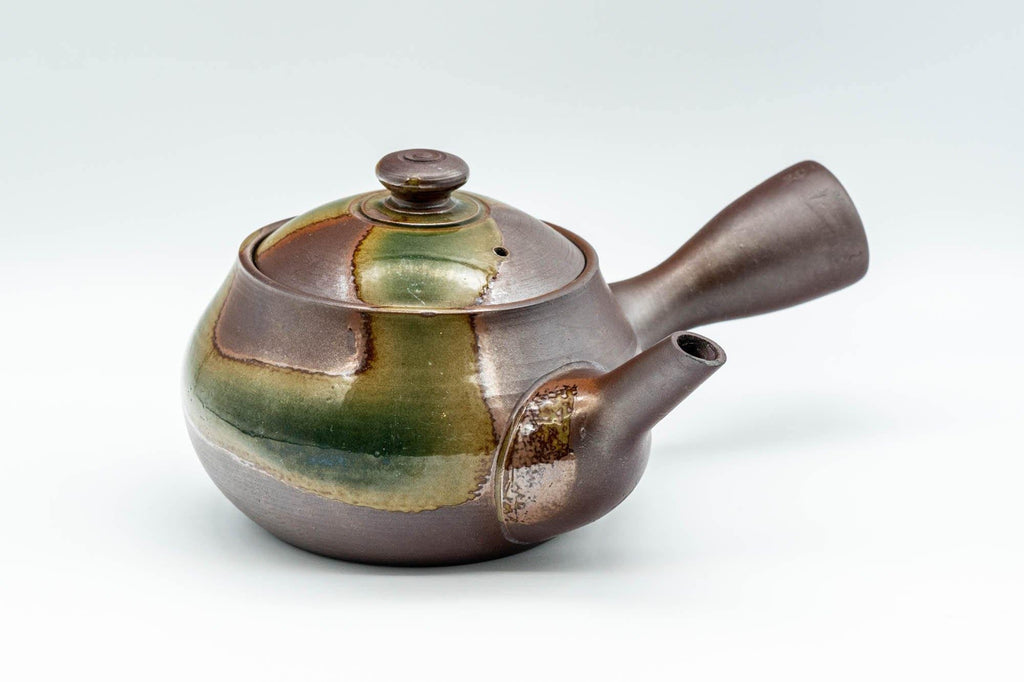 Japanese Kyusu - Ash Glazed Banko-Yaki Teapot - 275ml