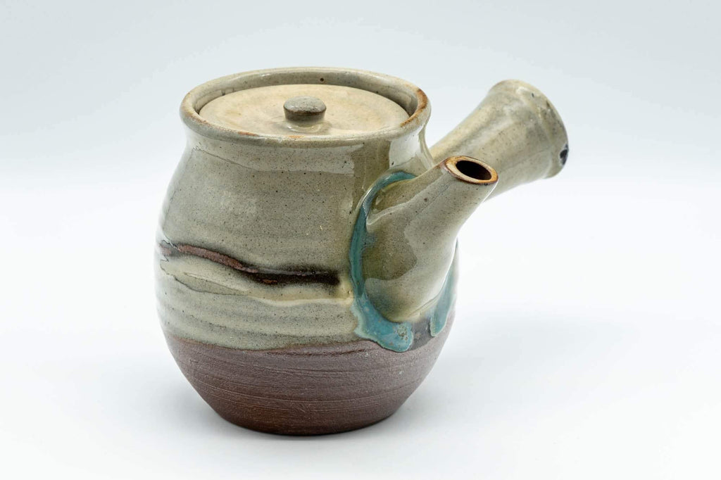 Japanese Kyusu - Vibrant Teal Glazed Do-ake Teapot - 200ml