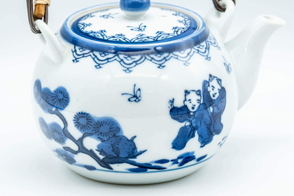 Japanese Dobin - White Porcelain Arita-yaki Debeso Teapot - 250ml