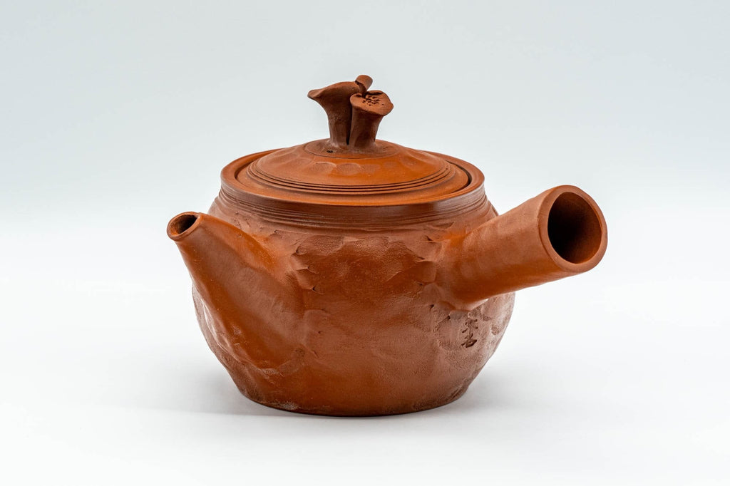 Japanese Kyusu - 不老 Itou Furo - Plum Blossoms Tokoname-yaki Do-ake Teapot - 250ml