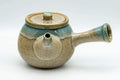Japanese Kyusu - 上野焼 Turquoise Drip Glazed Agano-yaki Teapot - 325ml