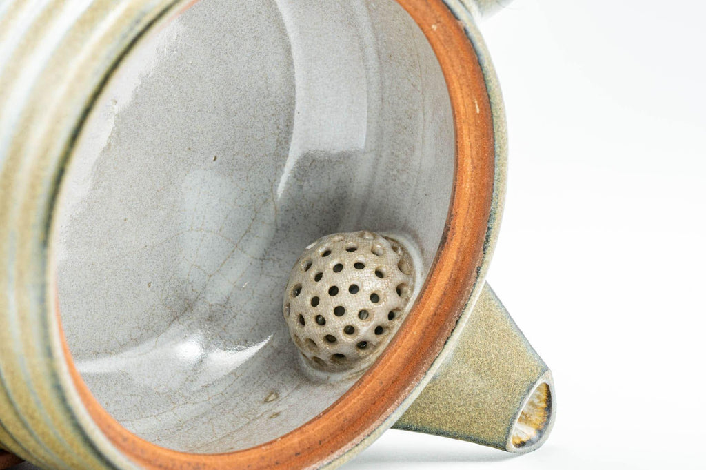Japanese Kyusu - Green Spiraling Debeso Teapot - 375ml