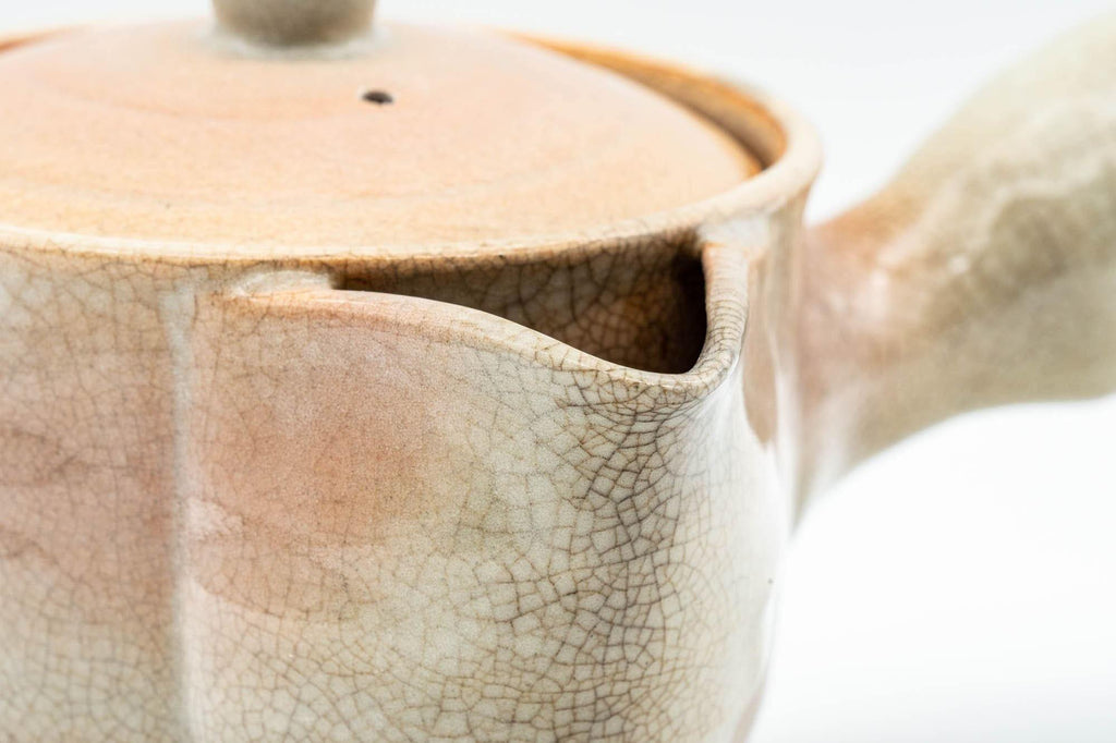 Japanese Kyusu - 椿秀窯 Tsubakihide Kiln Hagi-yaki Do-ake Teapot - 290ml