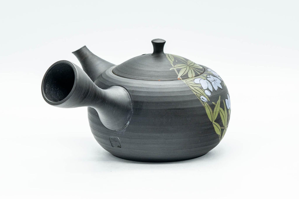 Japanese Kyusu - 玉光 Gyokko Floral Tokoname-yaki Sasame Teapot - 275ml