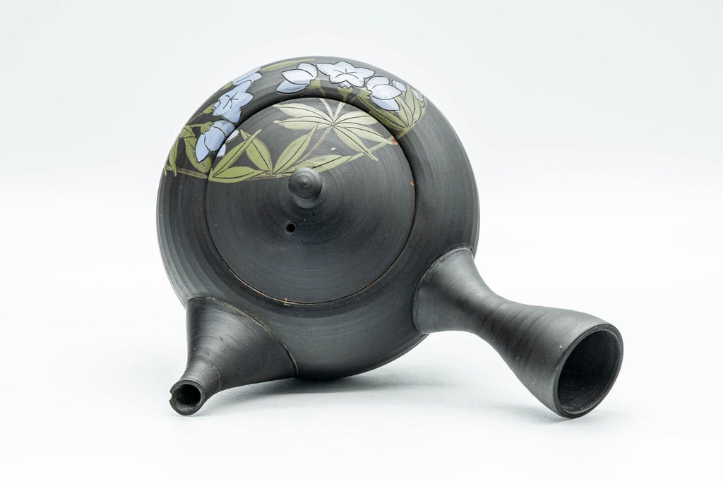 Japanese Kyusu - 玉光 Gyokko Floral Tokoname-yaki Sasame Teapot - 275ml