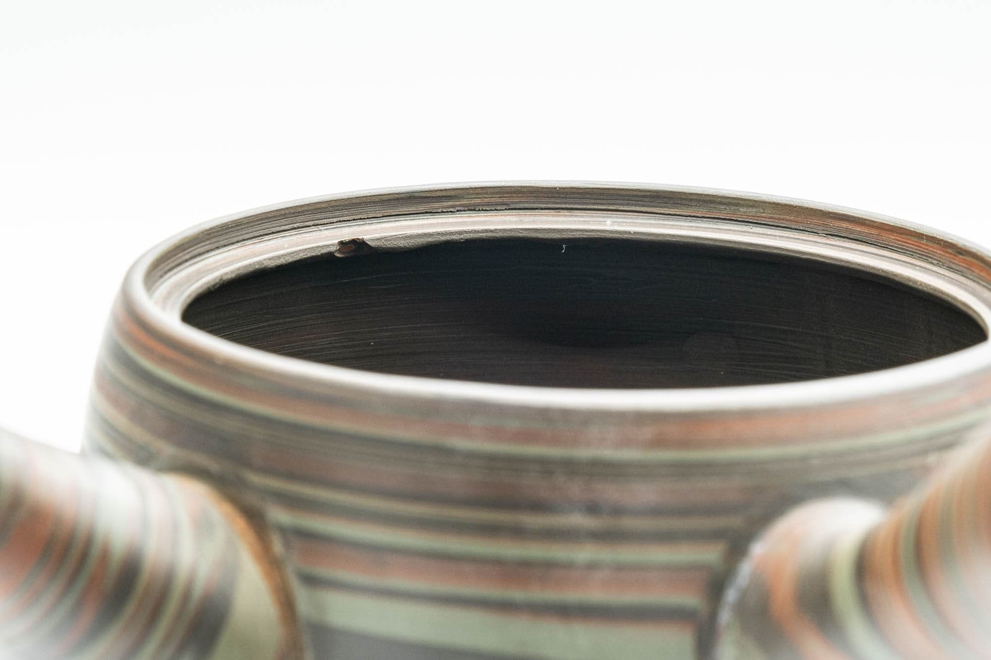 Japanese Kyusu - 山善 Yamazen Green Nerikomi Teapot - 250ml