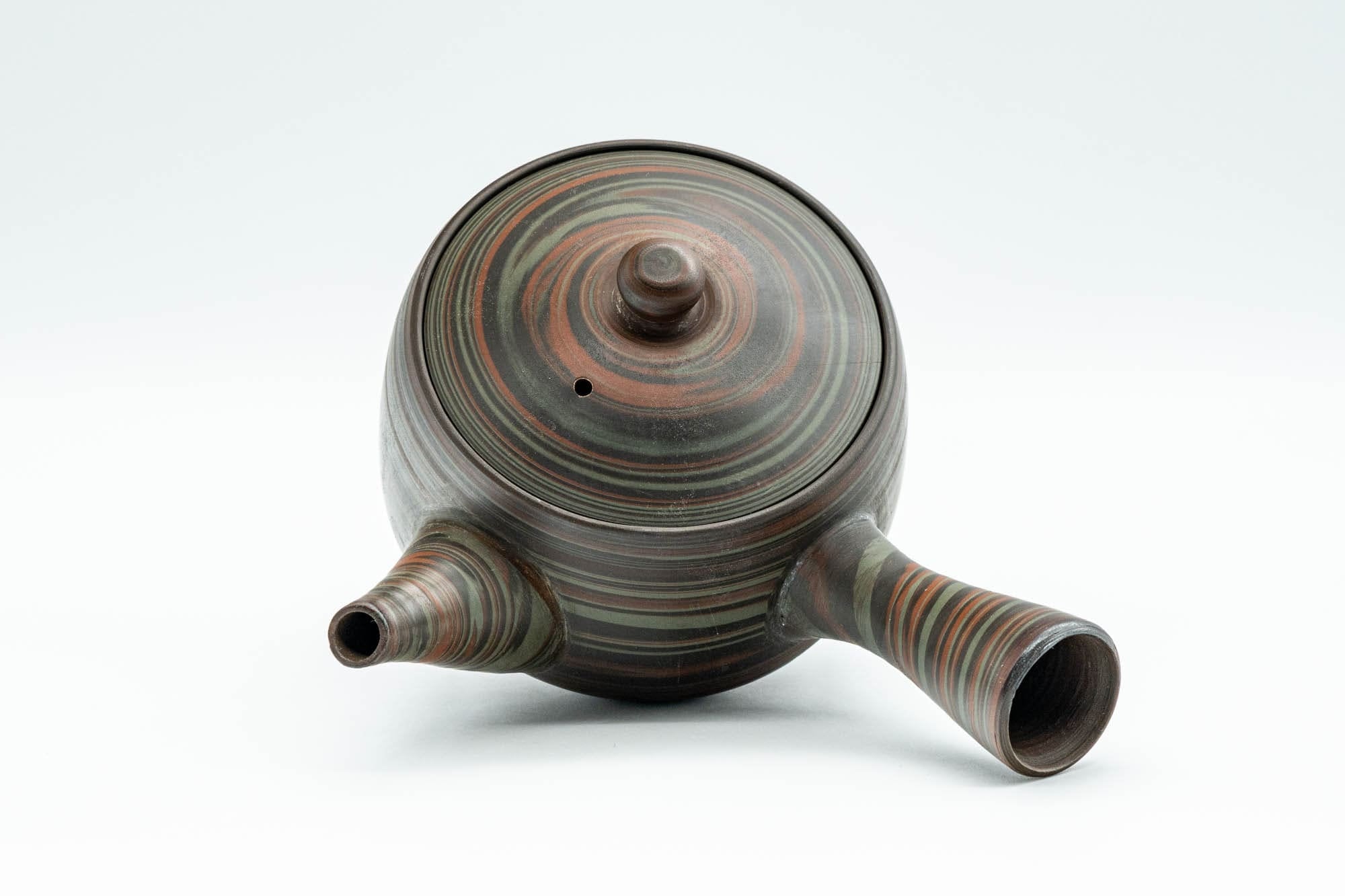 Japanese Kyusu - 山善 Yamazen Green Nerikomi Teapot - 250ml