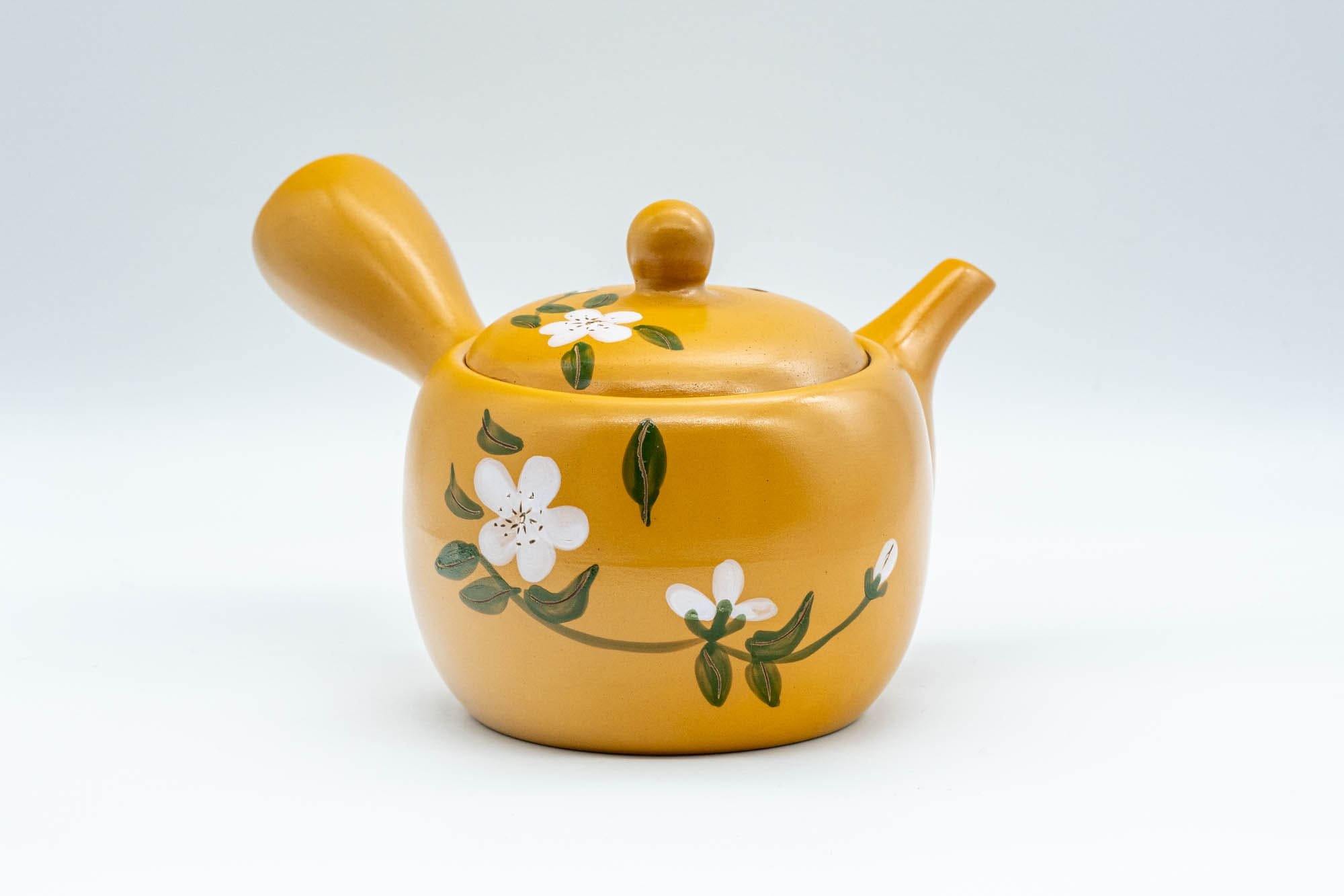 Japanese Kyusu - Decorative Plum Blossom Tokoname-yaki Teapot - 300ml