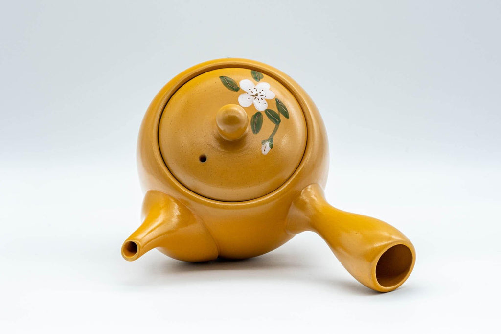 Japanese Kyusu - Decorative Plum Blossom Tokoname-yaki Teapot - 300ml