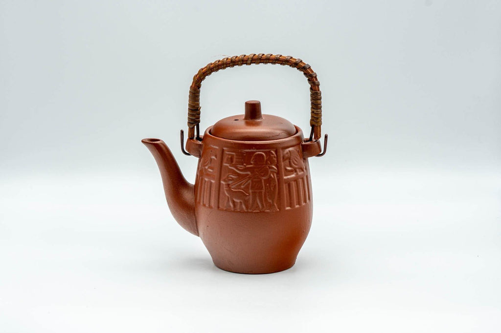Japanese Dobin - Engraved Egyptian Decorations Tokoname-yaki Teapot - 220ml