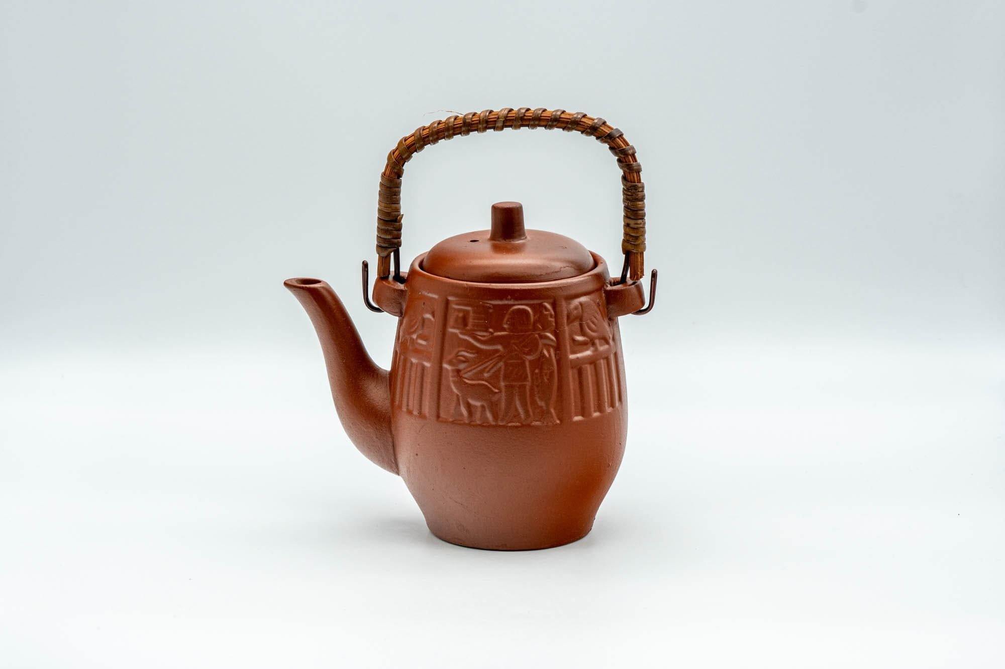 Japanese Dobin - Engraved Egyptian Decorations Tokoname-yaki Teapot - 220ml
