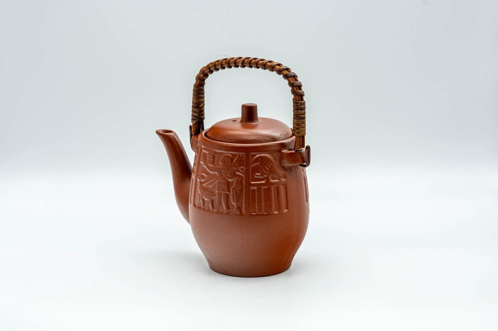Japanese Dobin - Engraved Egyptian Decorations Tokoname-yaki Teapot - 220ml