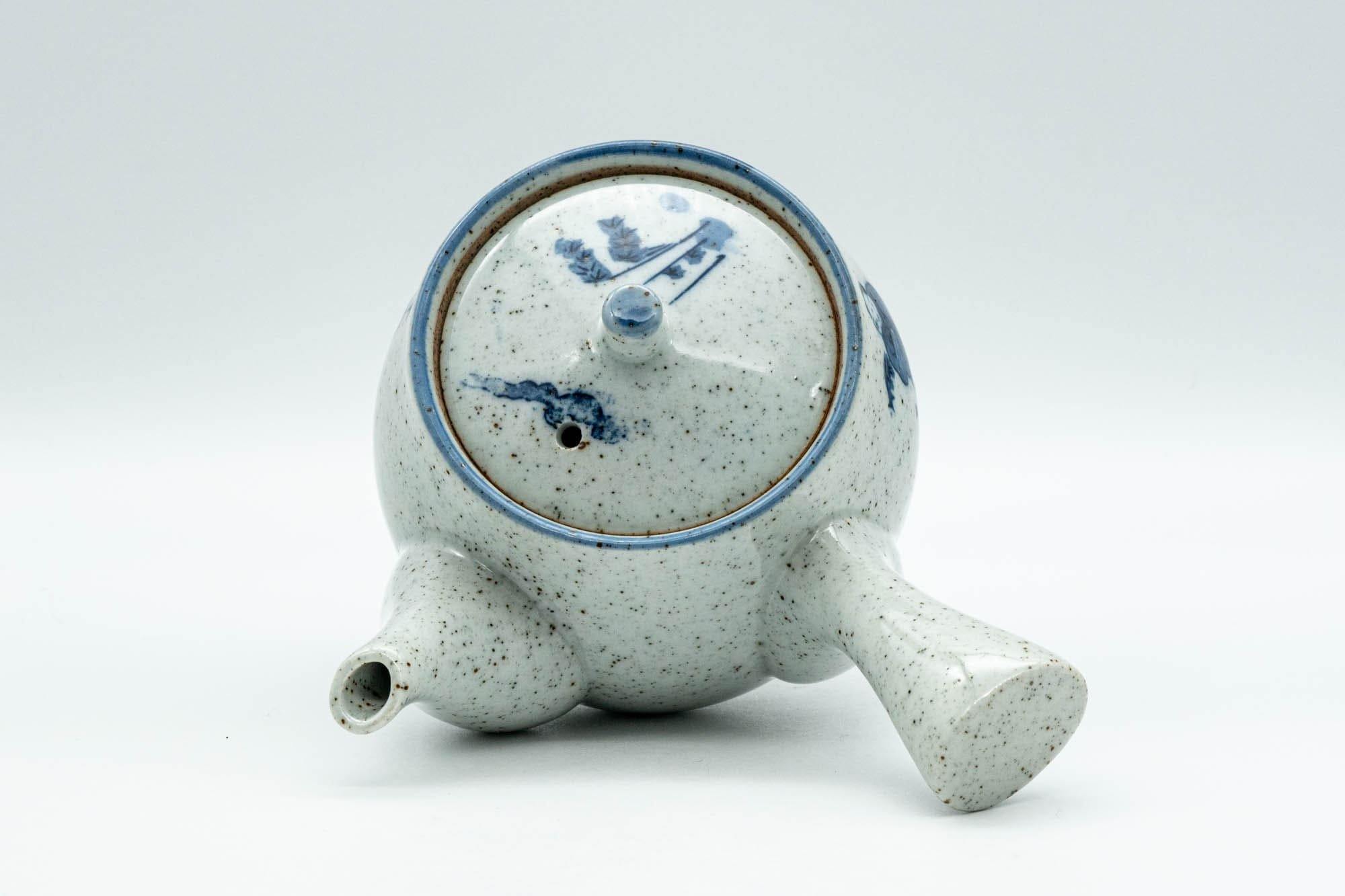 Japanese Kyusu - Blue and Grey Bamboo Villagers Debeso Teapot - 220ml
