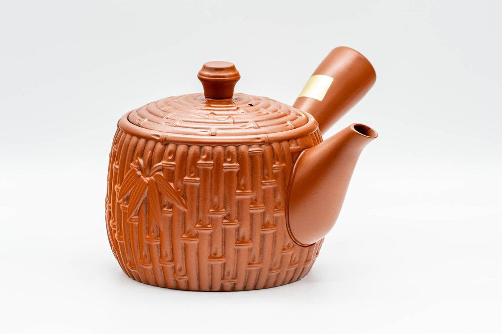 Japanese Kyusu - Large Bamboo Tokoname-yaki Debeso Teapot - 500ml