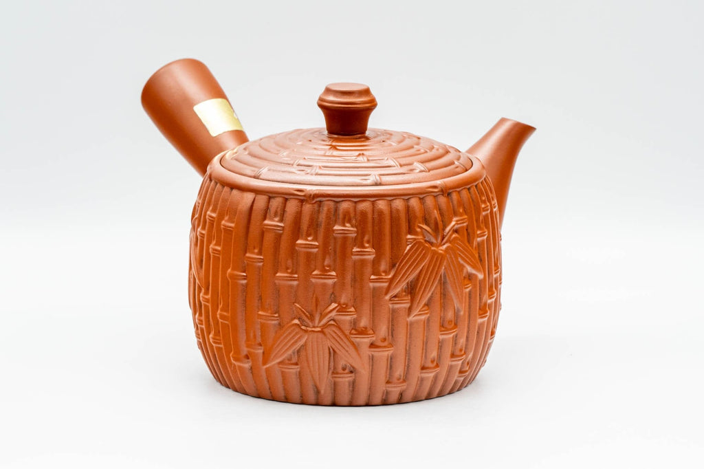 Japanese Kyusu - Large Bamboo Tokoname-yaki Debeso Teapot - 500ml