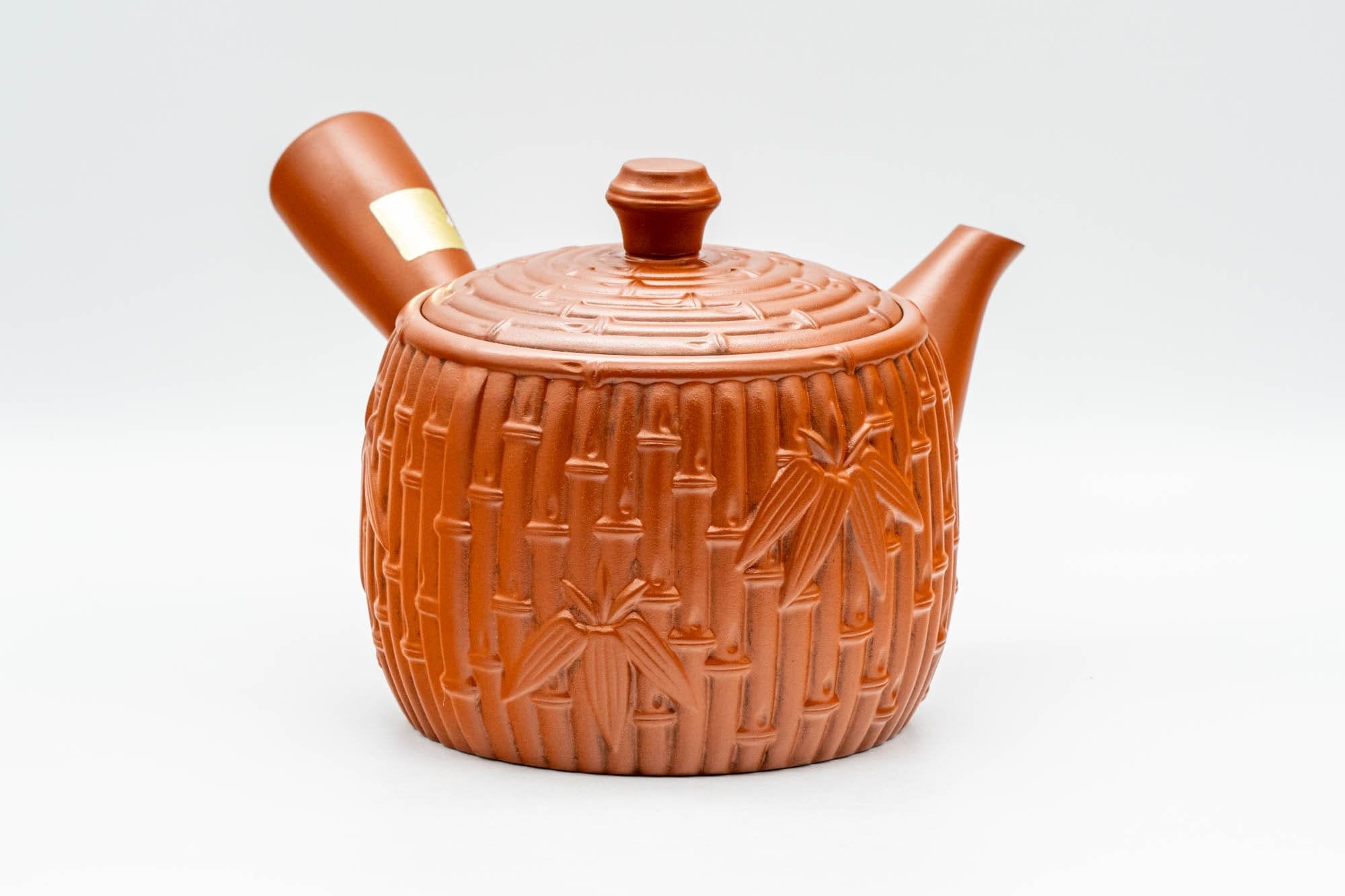 Japanese Kyusu - Large Bamboo Tokoname-yaki Debeso Teapot - 500ml
