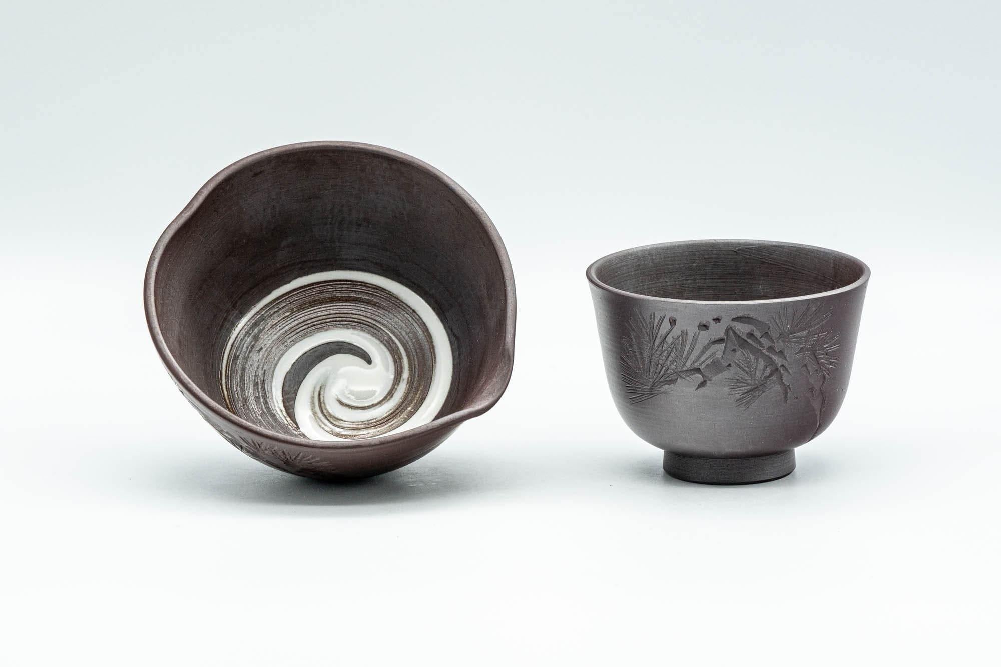 Japanese Tea Set - Banko-yaki Katakuchi and Senchawan Teacup