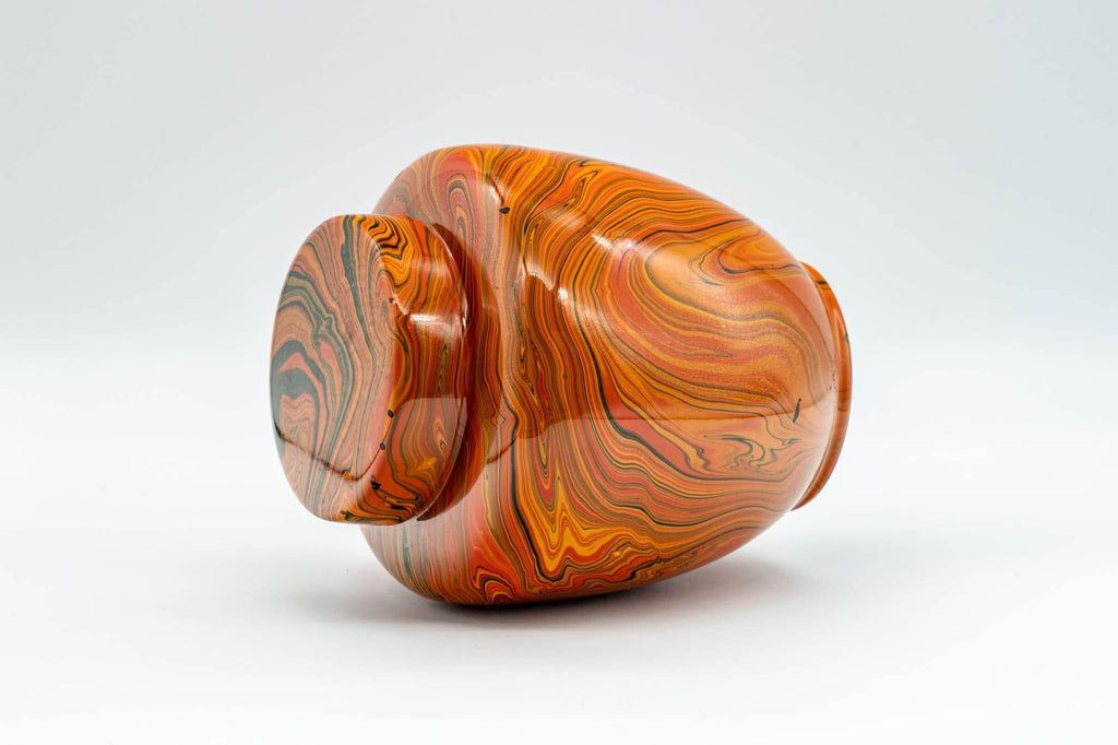 Japanese Chatsubo - Marbled Lacquer Tea Jar - 400ml