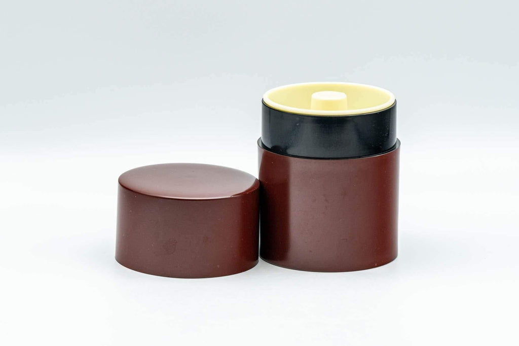 Japanese Chazutsu - Burgundy Red Tea Canister - 100ml